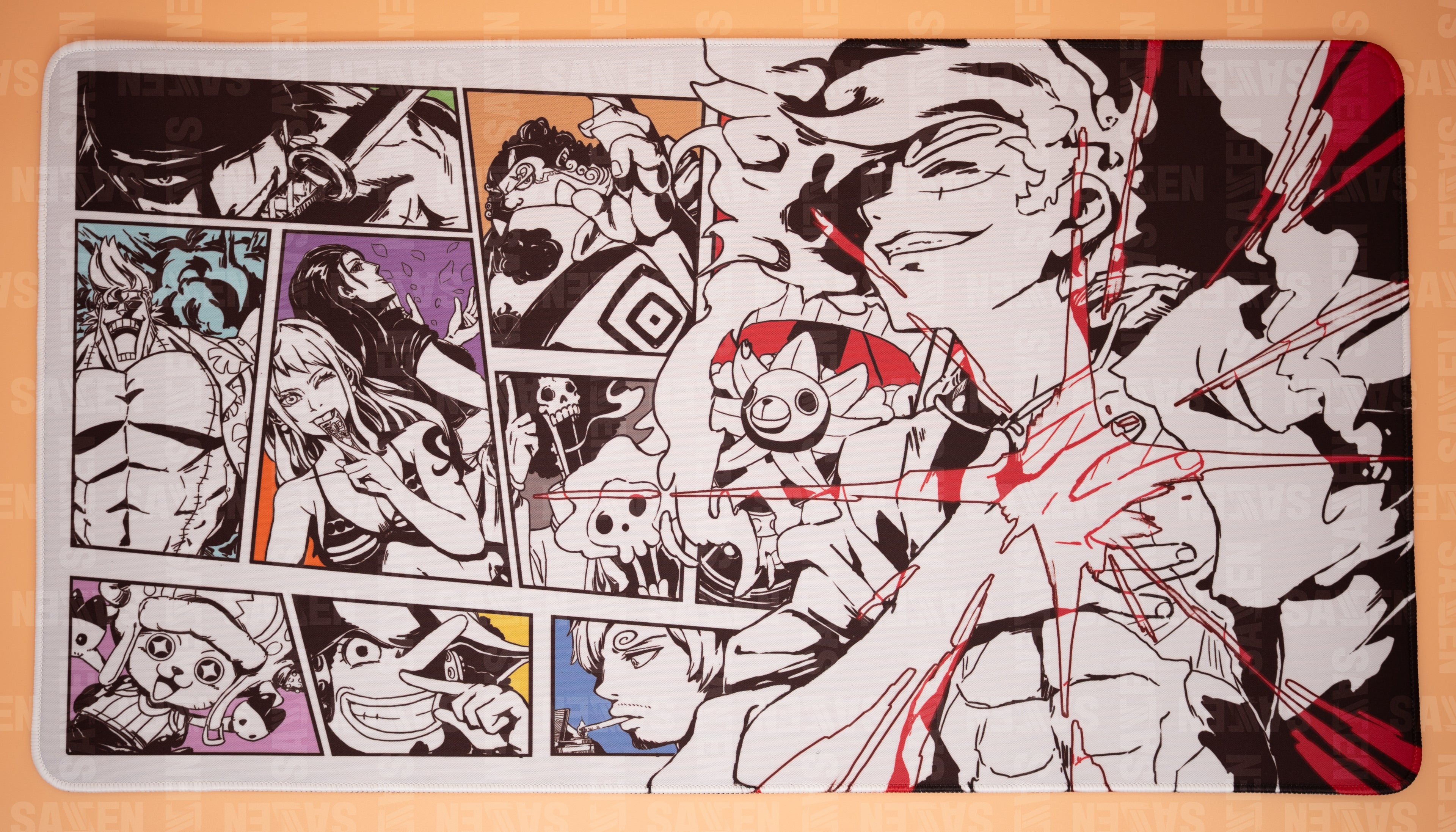 Straw Hats Inked Playmat - Premium Stitched Edge