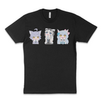 Trio on front of shirt